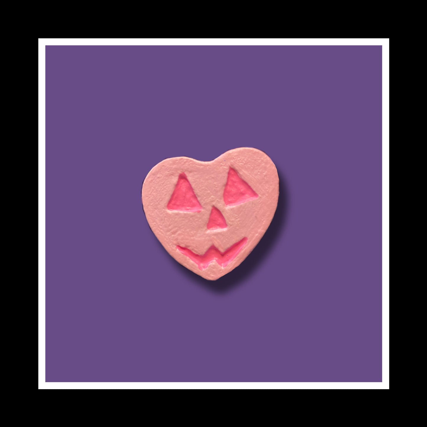 Pastel Candy Jack O Lantern Heart