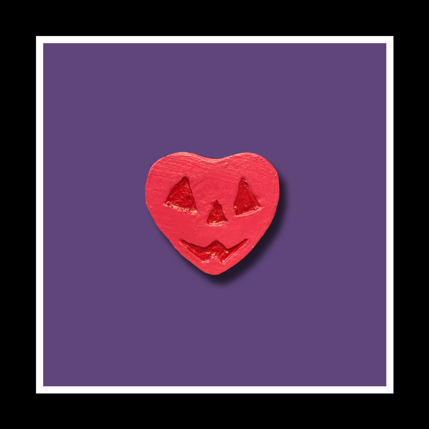 Pastel Candy Jack O Lantern Heart
