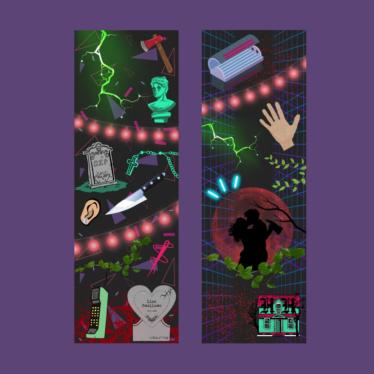 Lisa Frankenstein Inspired Bookmark