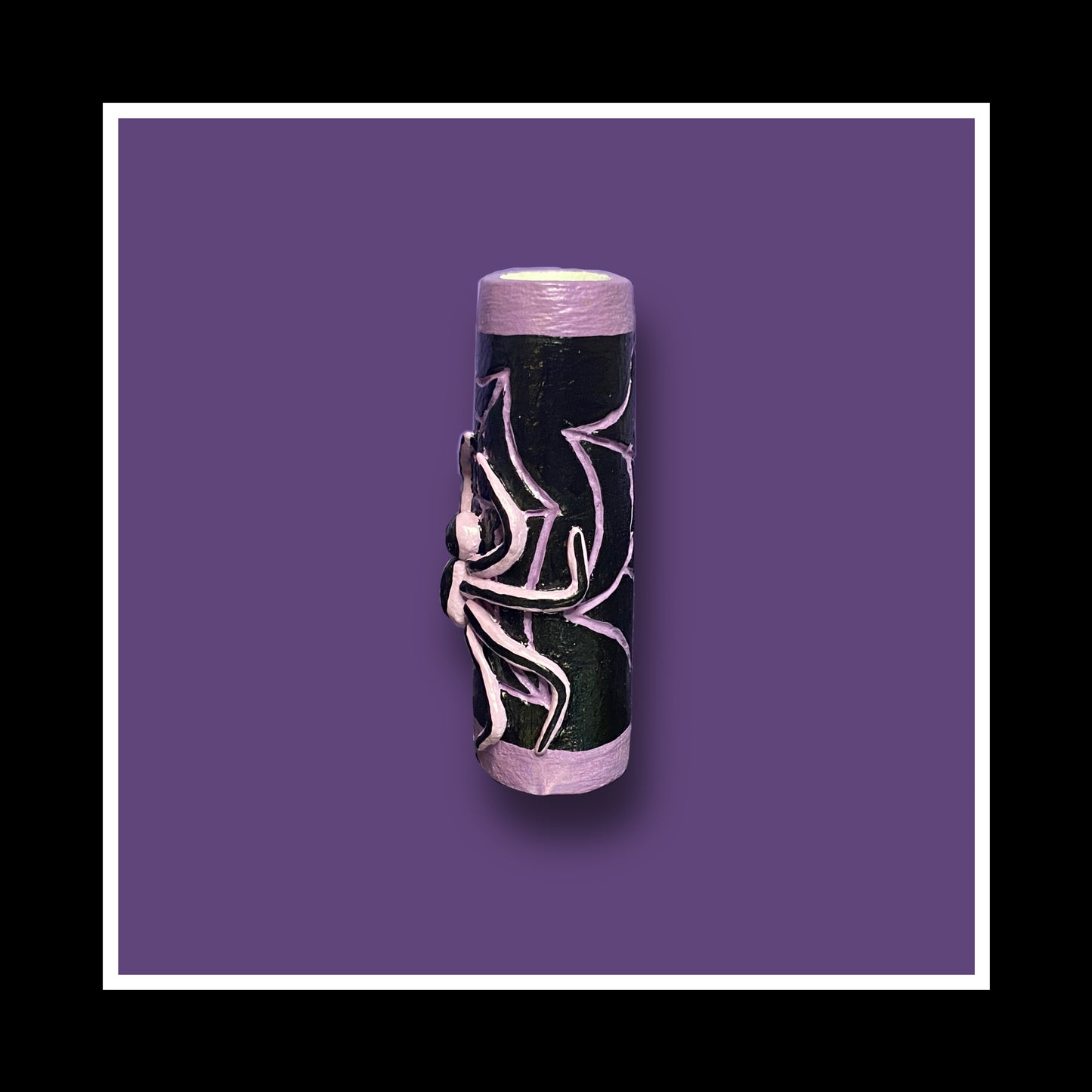 Purple and Black Spiderweb Lighter Sleeves