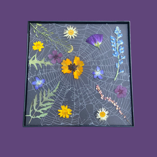 Real Spiderweb Flower Piece